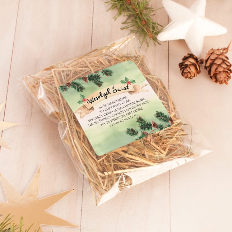 Sianko z życzeniami. Upominek firmowy dla pracowników.