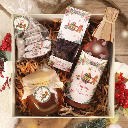 Zestaw prezentowy firmowy dla pracownika. Upominek firmowy na Boże Narodzenie.
