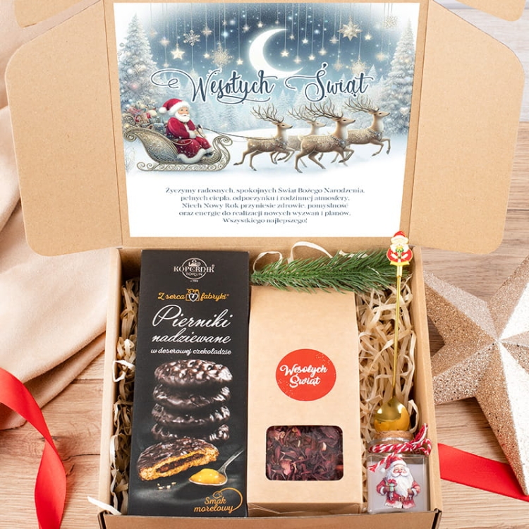 Zestaw świąteczny specjalny upominek dla pracownika od firmy