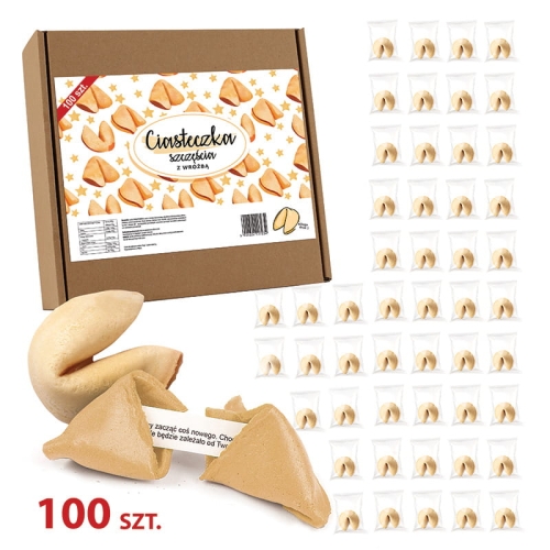 Zestaw 100 chińskich ciasteczek szczęścia