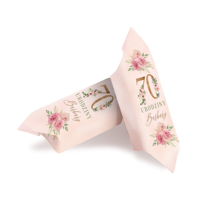 Krówki z imieniem na urodzinowe przyjęcie.