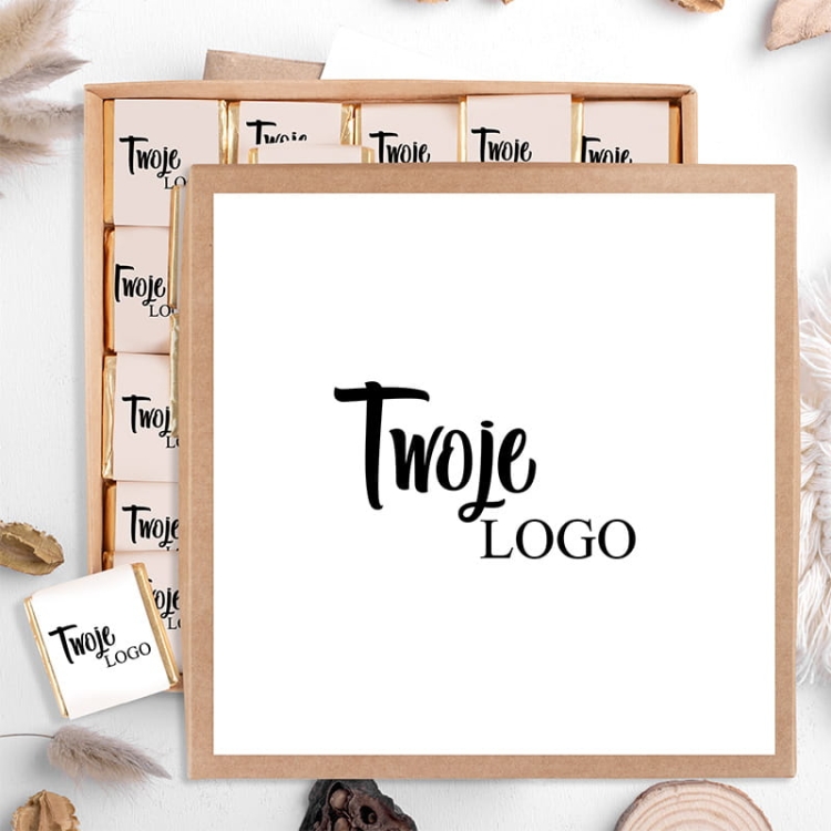 Zestaw czekoladek reklamowych z twoim logo firmy.