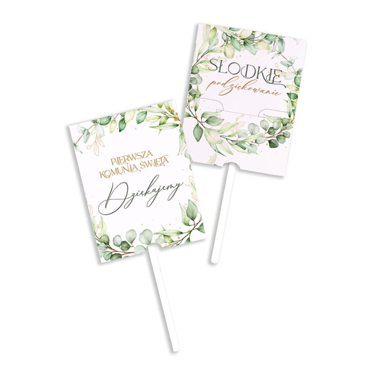 LIZAKI + Kartoniki Podziękowanie Dla Gości Na Pierwszą Komunię Świętą