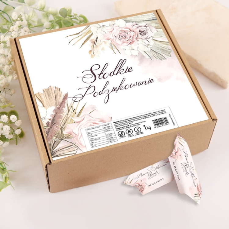 słodkie podziękowanie z okazji komunii dla gości