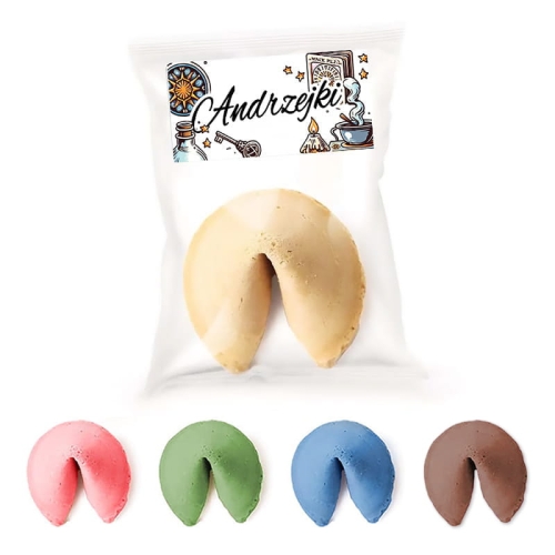 Ciasteczka z wróżbą na podziękowanie dla gości z okazji Andrzejek.