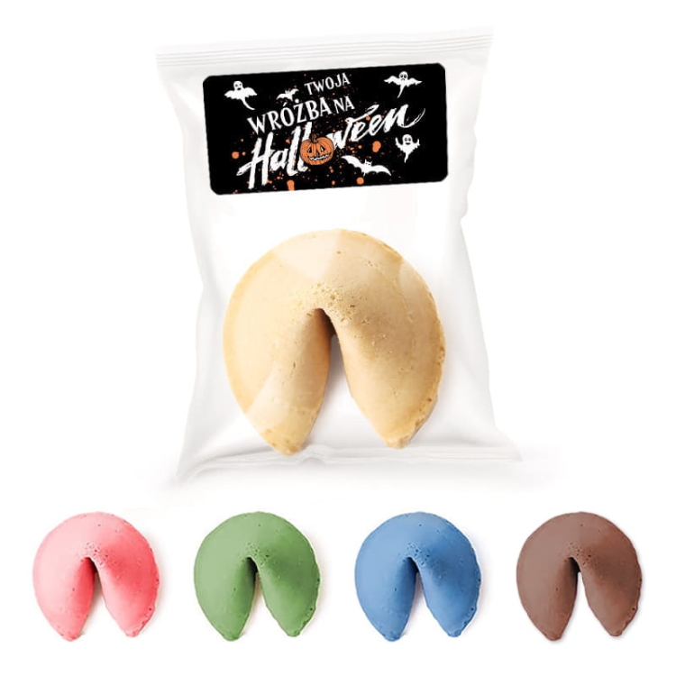 Ciasteczka dla gości na Halloween z etykietami – 10 sztuk