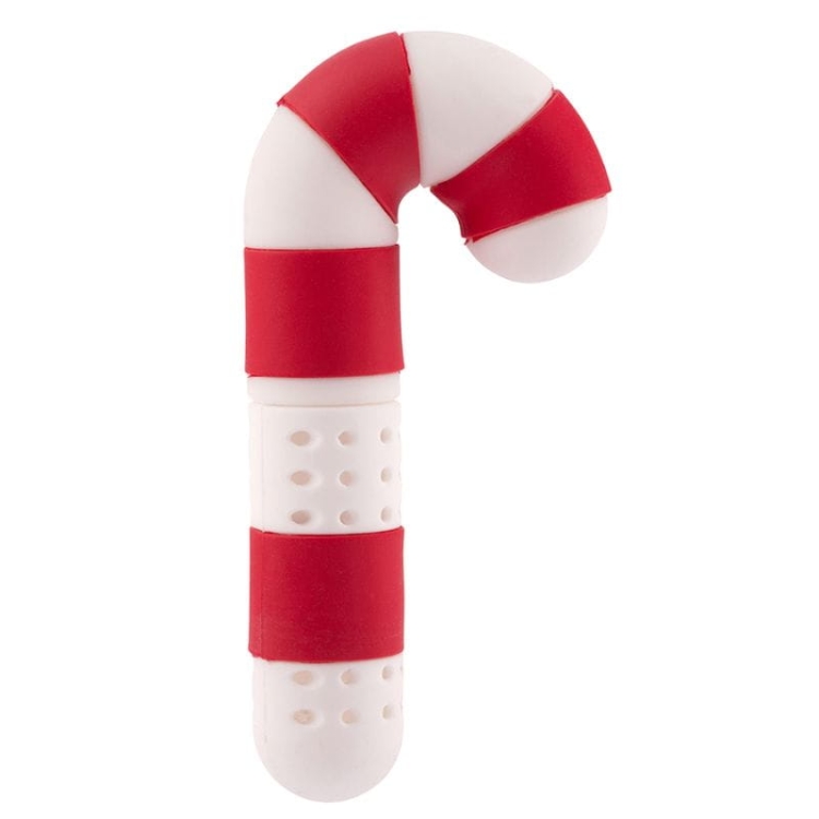 Zaparzacz silikonowy w kształcie laski cukrowej.