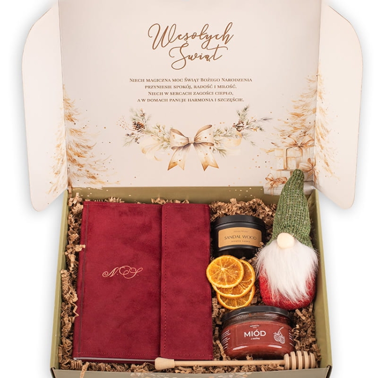personalizowny box upominkow swiatecznych