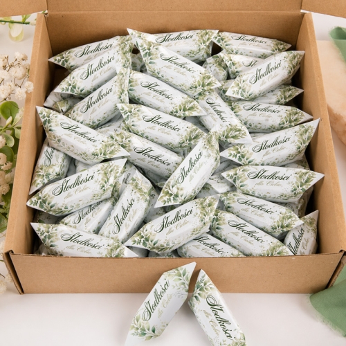 Krówki na słodkie podziękowanie dla gości. Słodycze na prezent.