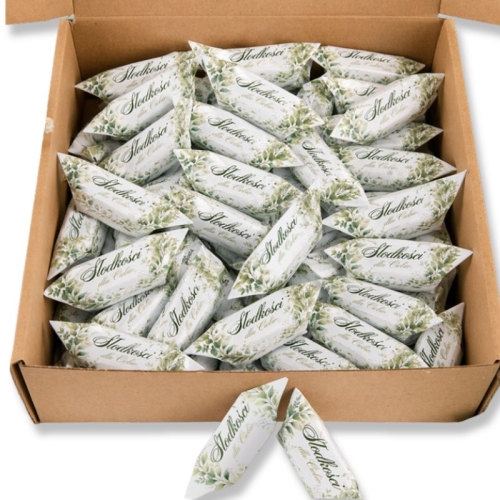 Słodkie podziękowanie dla gości w postaci krówek.