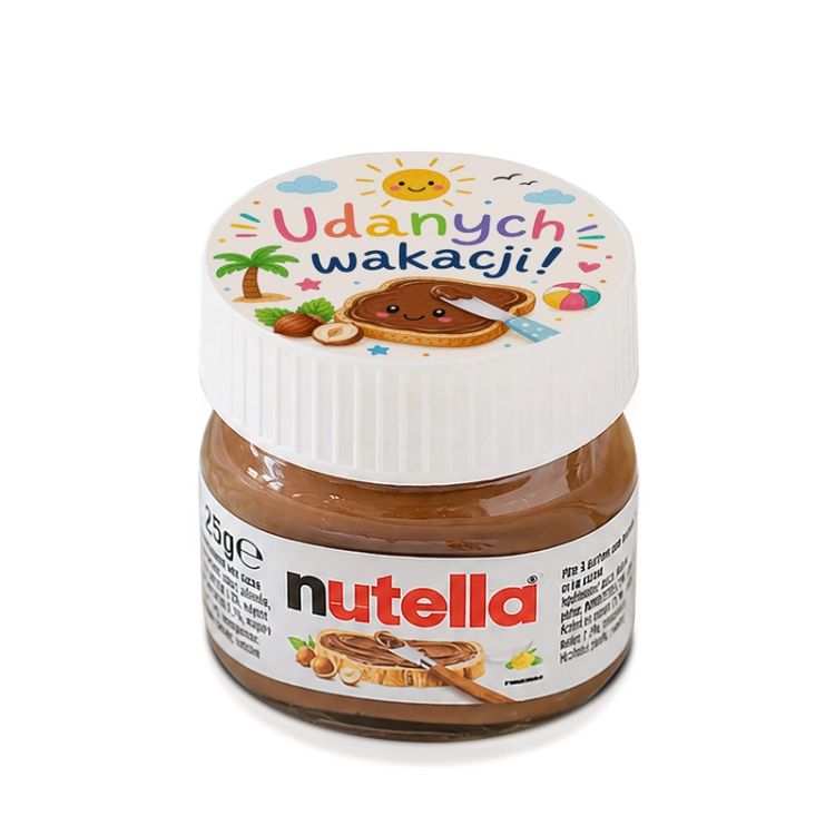 Upominek dla dziecka na zakończenie szkoły w formie Nutelli.