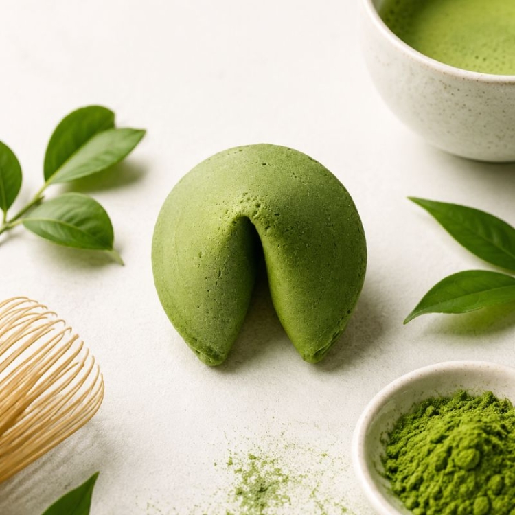Ciasteczka z wróżbą o smaku matcha – 250 sztuk
