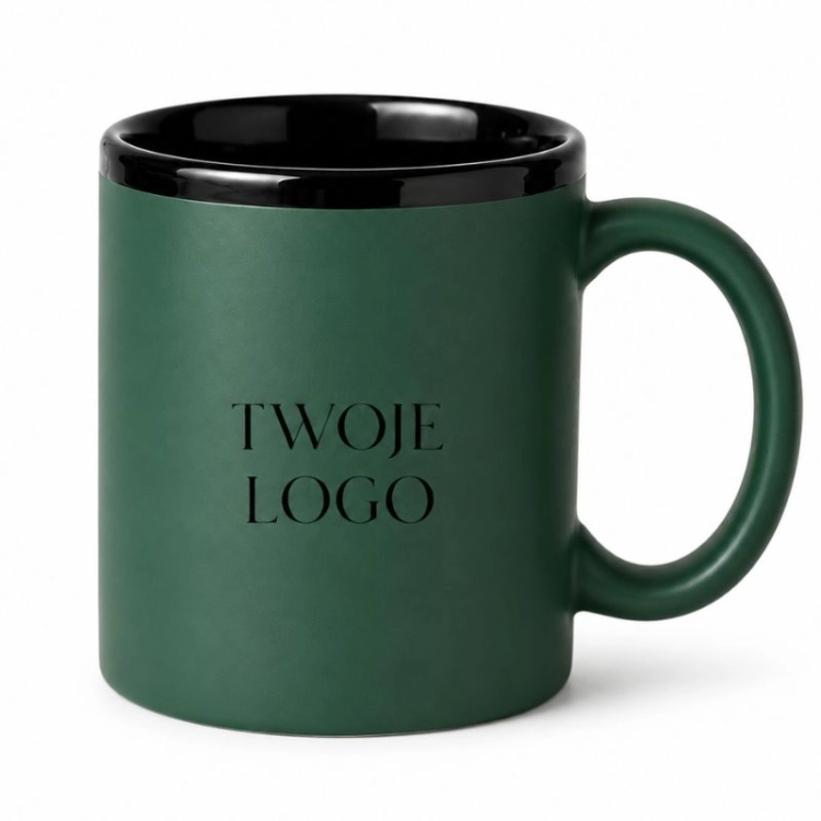 Ceramiczny kubek z logo firmy to elegancki upominek biznesowy na każdą okazję.