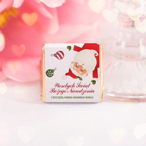 Czekoladka świąteczna mleczna belgijska.