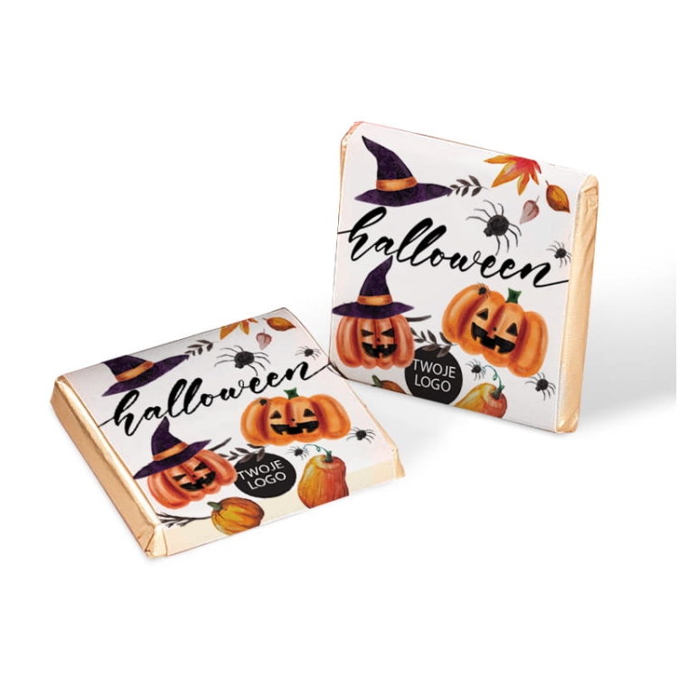 Czekoladki na Halloween Cukierek albo psikus z Twoim logo