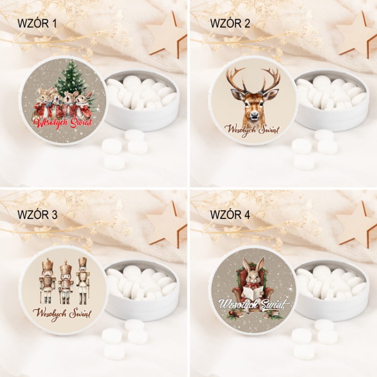 Cukierki miętowe wzory do wyboru. Prezent świąteczny.