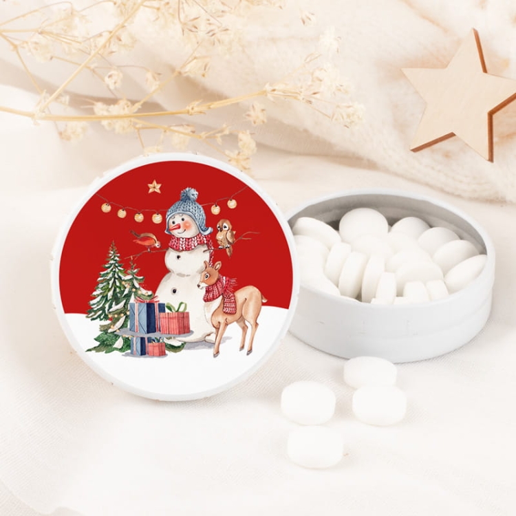 Miętówki świąteczne cukierki na prezent dla gości, pracowników.