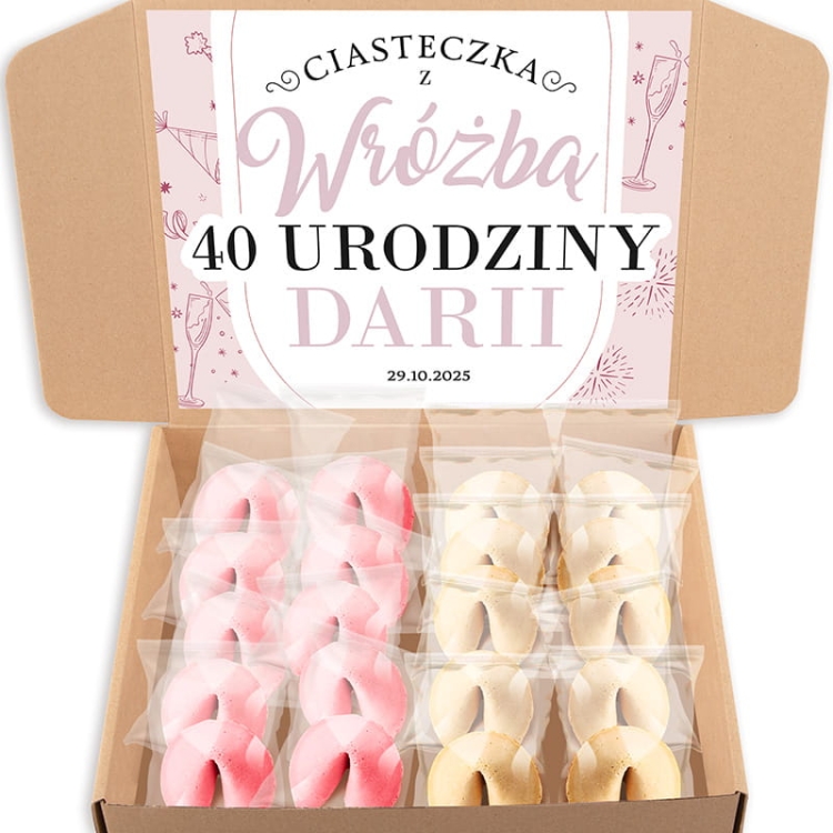 Personalizowane ciasteczka z wróżbą. Ciasteczka z dedykacją na urodziny.