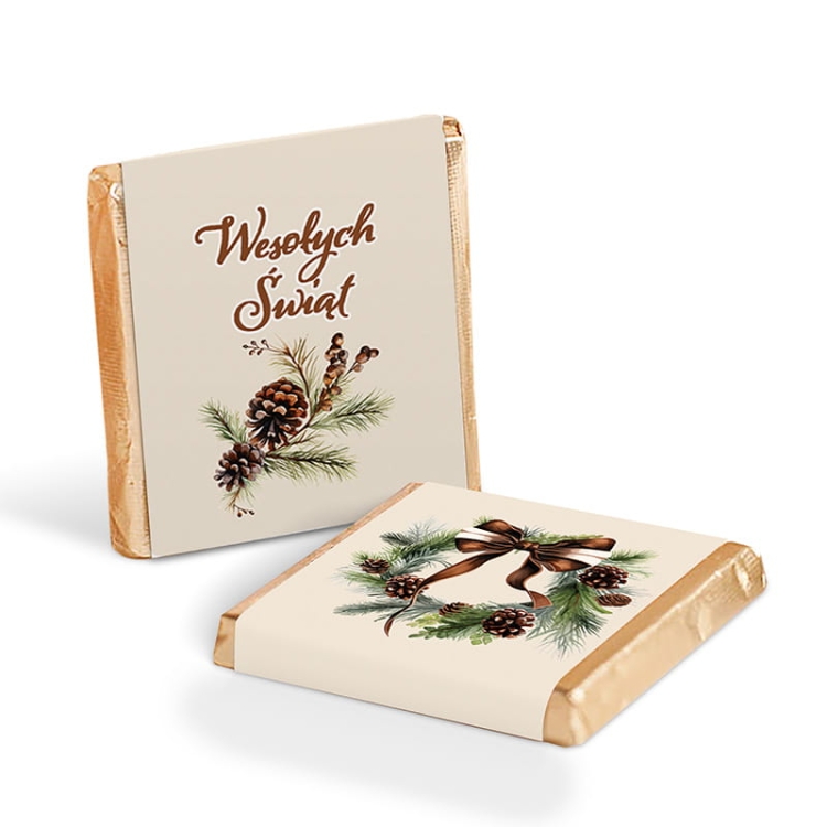 Czekoladki na Wigilię pracowniczą.