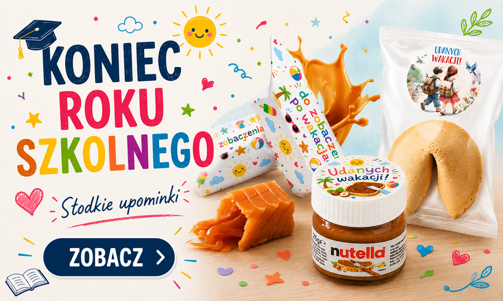 Słodkie prezenty na Koniec Szkoły